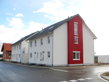 Forst, Doppelhaus, Straßenansicht